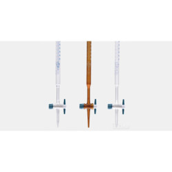 Biureta dreapta, cu robinet...